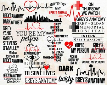 Download Greys Anatomy Svg Etsy
