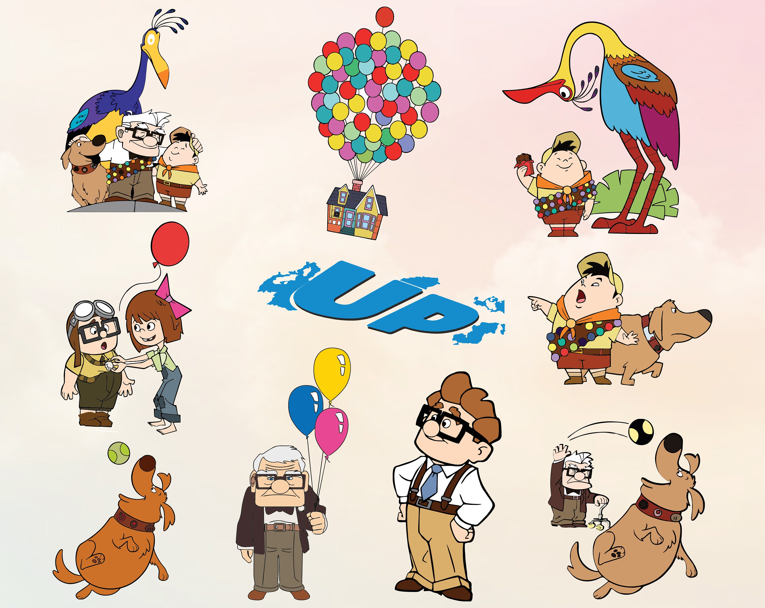 Disney Up svg dxf png paquete de Disney Up disney up | Etsy