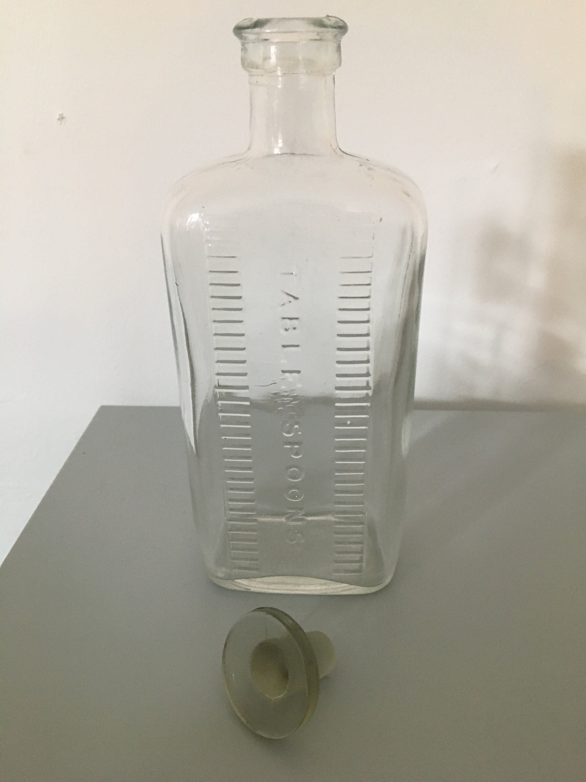 Tablespoons Measurement Antique Glass Bottle Etsy