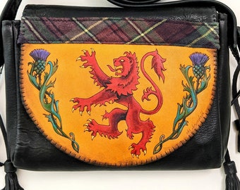 Lion and thistle shoulder bag