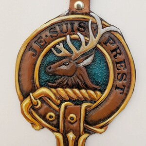 Je Suis Prest leather keychain