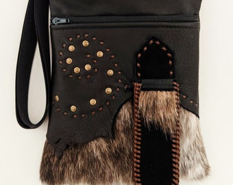 wand bag with fur