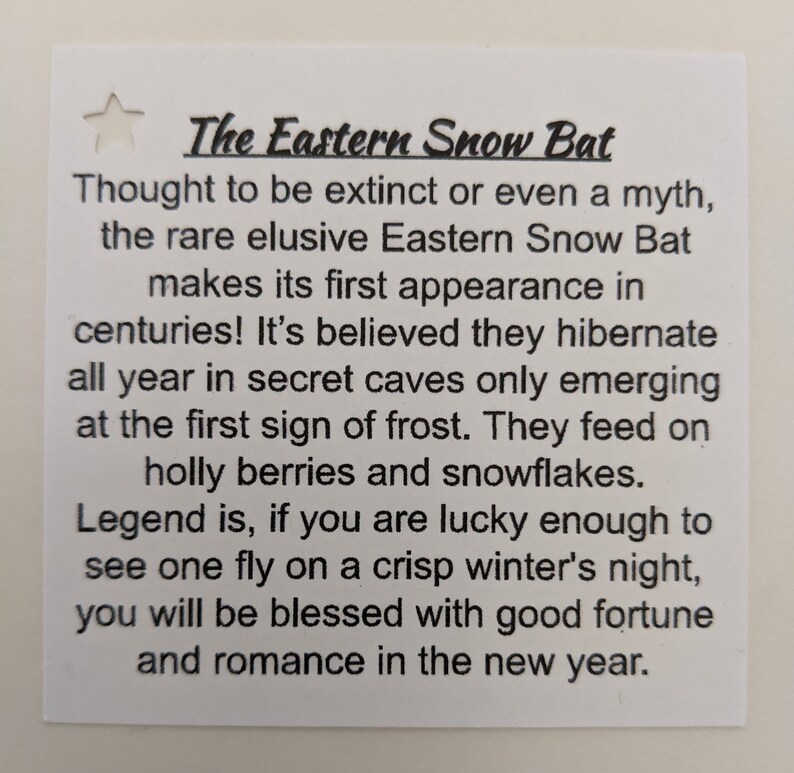 Snow bat ornament image 4