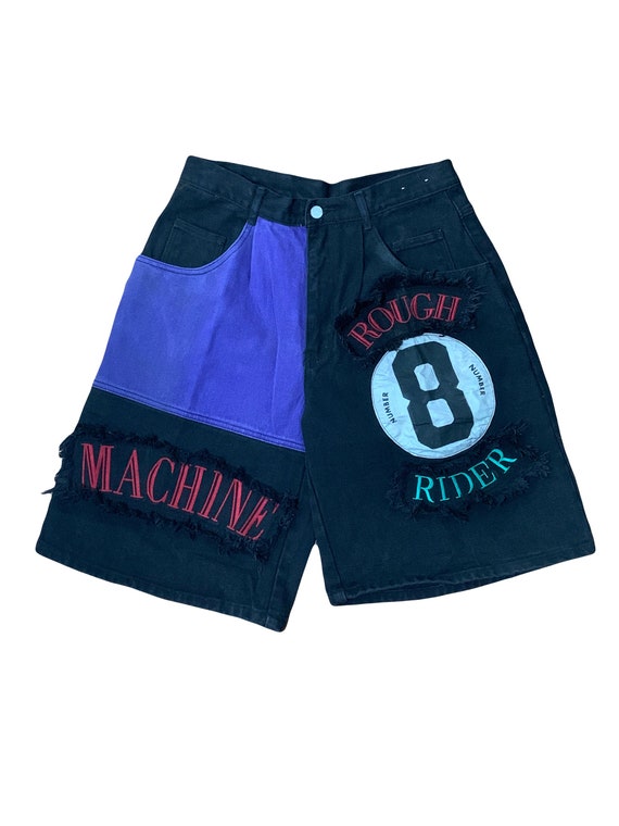 Vintage 1990s Machine Denim Rough Rider 8 Ball Sho