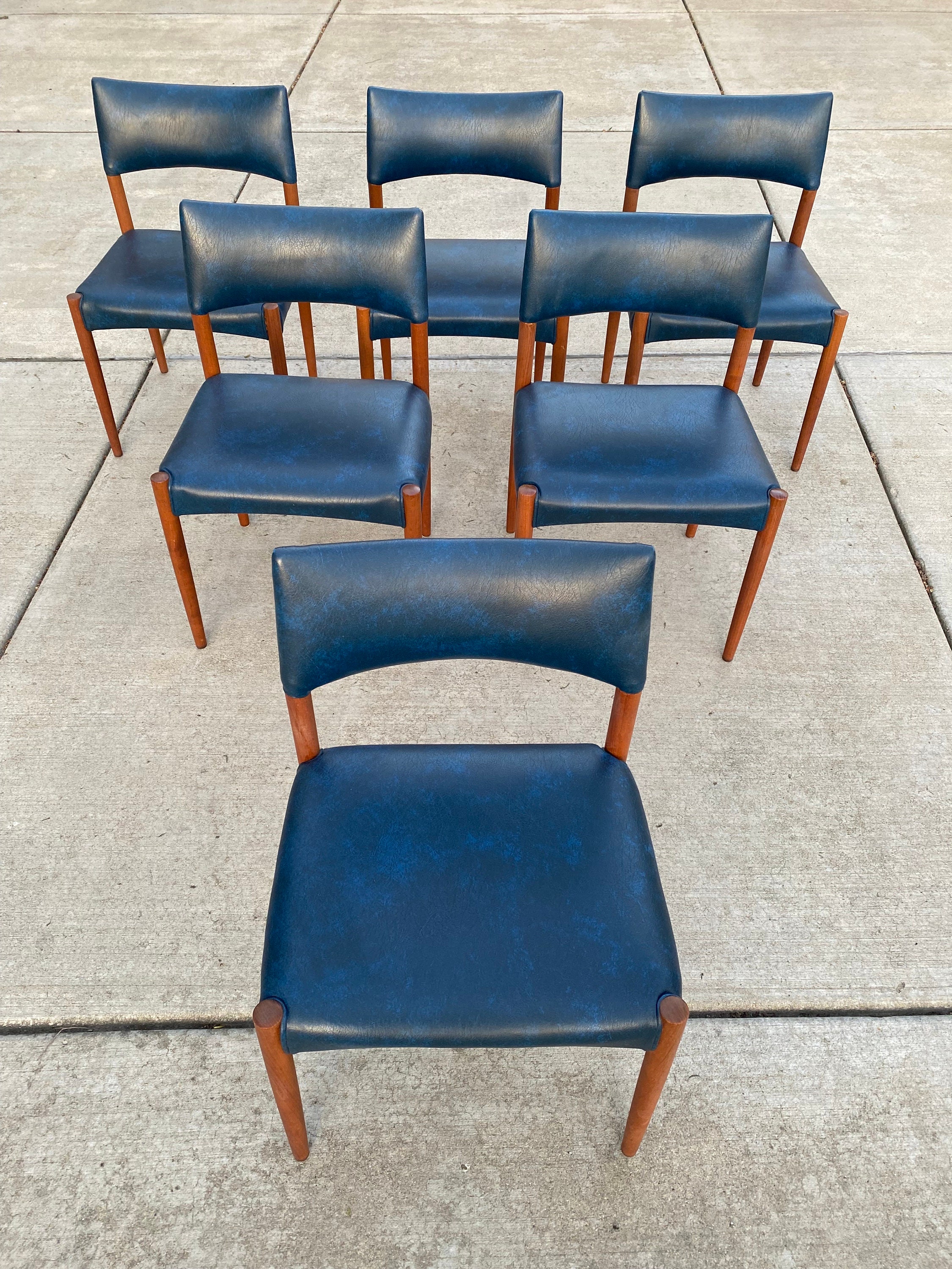 Danish Teak Dining Chairs by Ejner Larsen & Aksel Bender-madsen - Etsy