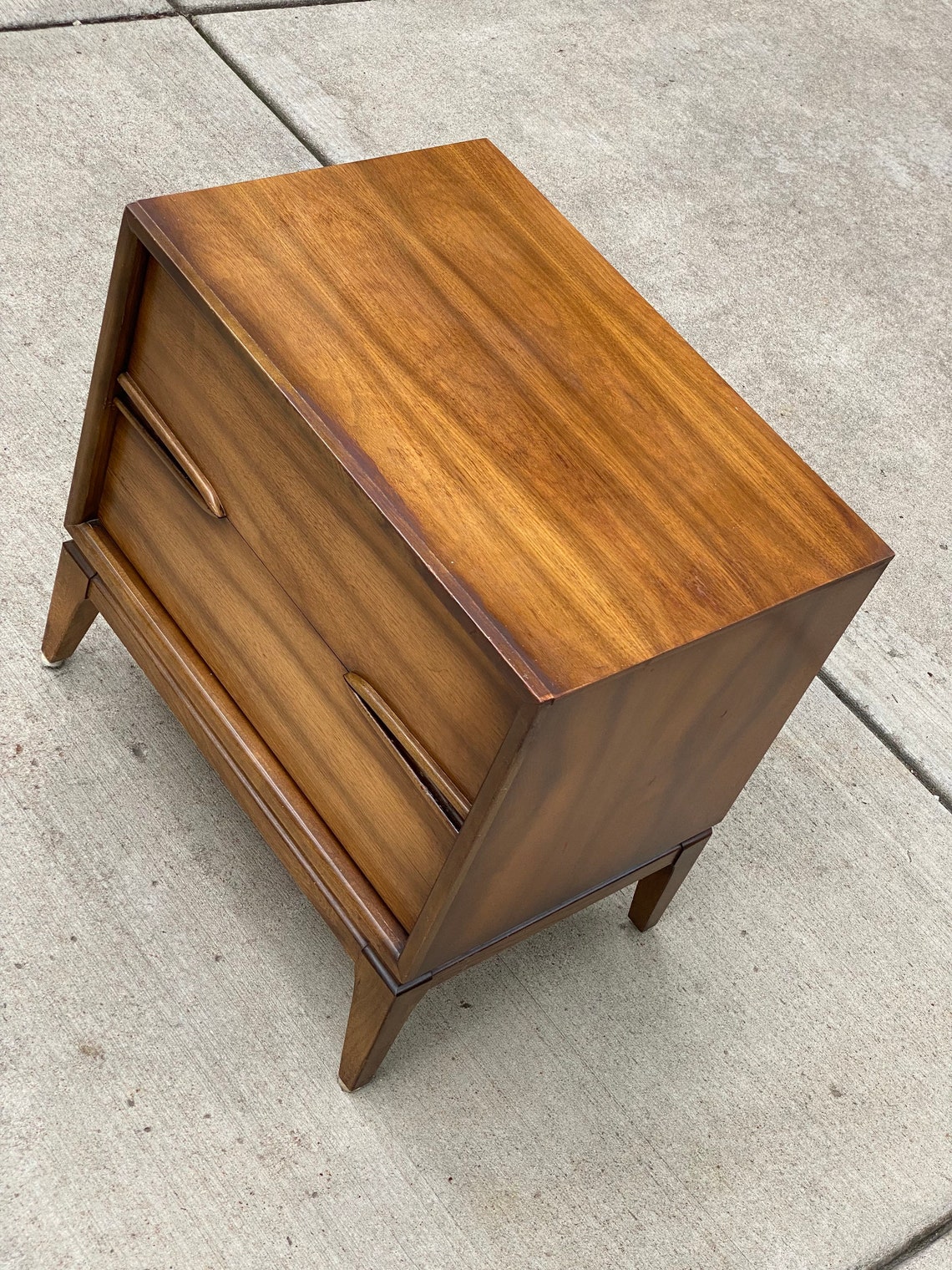 Mid Century Modern Nightstand Etsy