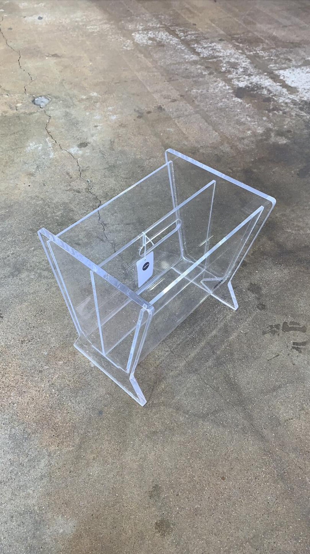 Clear Akko Transparent Acrylic Lucite Magazine Rack - Etsy
