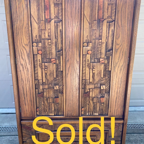 Mid Century Armoire Etsy
