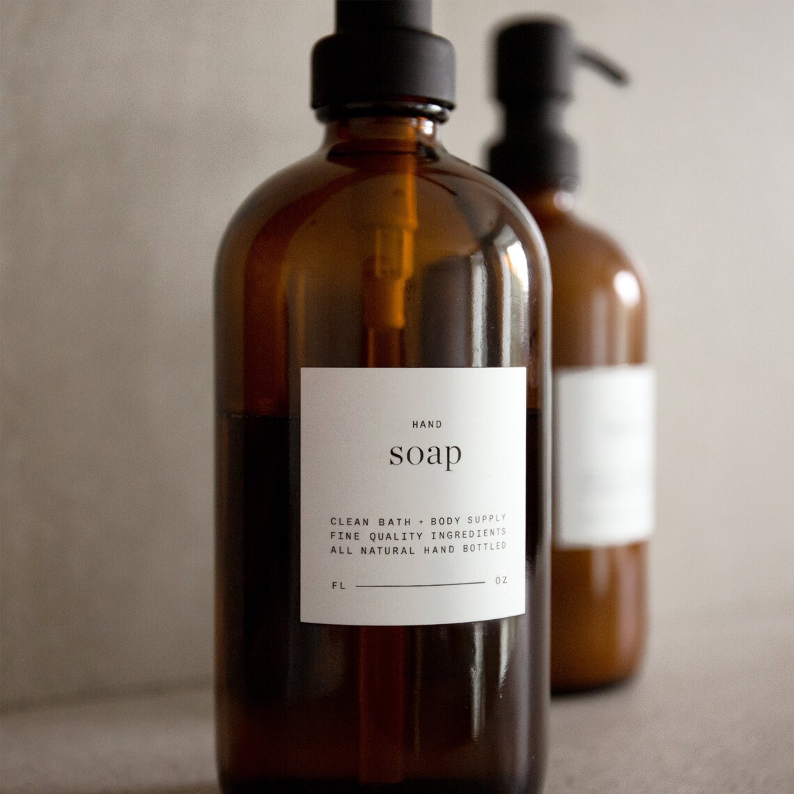 Waterproof Vinyl Labels / Dish Soap / Hand Soap Labels / Etsy