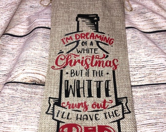 Wine Bag, Holiday Wine Bag, Wine Bags, Holiday Gift, Wine Lover Gift, Wine Bag funny sayings, teacher gift