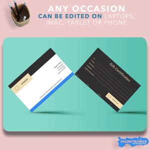 Modello Royal Gold per voucher regalo per fotografia aziendale / Carta intestata e buste / Documenti Google Ms Word / Download istantaneo / Negozio Etsy