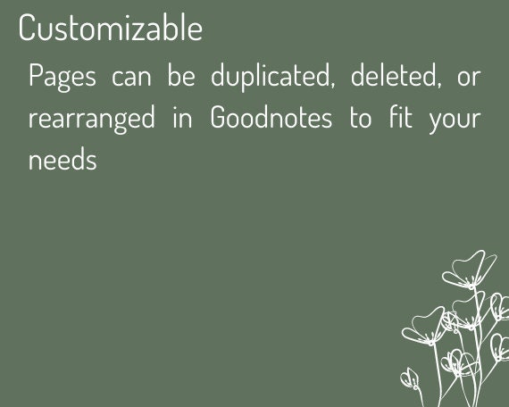 Undated Digital Planner for Goodnotes - Gold Leaves - Etsy