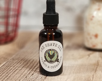 Pre Shave Oil Citrus & Cedarwood | Pre Shave | Father's Day Gift | All Natural Artisan Shave Oil | Colorado made | No Plastic Packaging