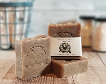 Coffee Clove & Clementine Soap | Father's Day Gift | Coffee Soap | All Natural Soap Bar | Artisan Soap | Men's Gift | Colorado Made