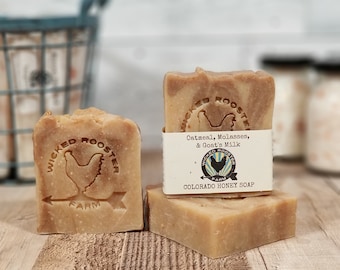 Oatmeal Goat's Milk Molasses Soap | Mother's Day Gift | Natural Soap | Colorado Artisan Soap | Goat's Milk Soap | Colorado Gift