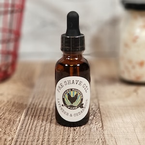 Pre Shave Oil Lavender & Cedarwood | Pre Shave | Father&#39;s Day Gift | All Natural Artisan Shave Oil | Colorado made | No Plastic Packaging