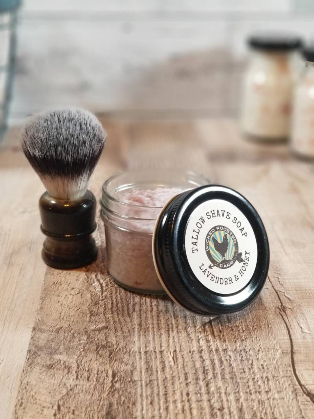 Lavender & Honey Shave Soap Tallow Shave Soap Socking Stuffer Shave