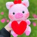 Crochet Pattern - Susu the Valentine Pig - Etsy