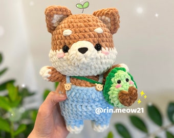 Patron au crochet - Shiba le chien mignon