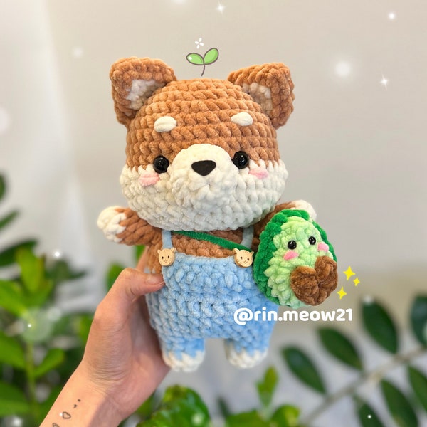 Patron au crochet - Shiba le chien mignon