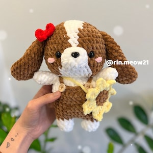 Crochet Pattern - Sulli the Cavalier King Charles Spaniel dog, cute dog, diy