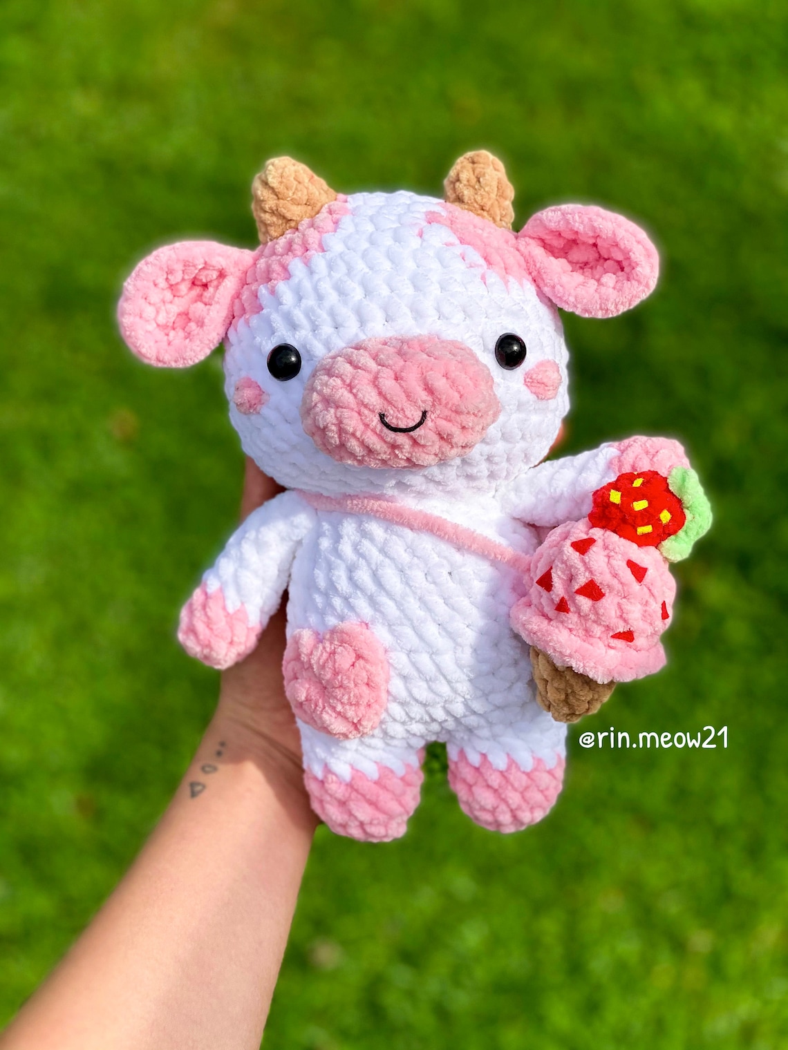 2in1 Crochet Pattern Chubby Milky Cow Crochet Milk Cow Etsy