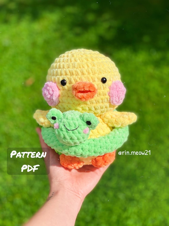 Crochet Pattern Dudu the Duck, Stuffed Animal, Plushy Duck, Ducky, Duck and  Frog, Duck Amigurumi, Duck Pattern, Handmade Duck, Squishy 