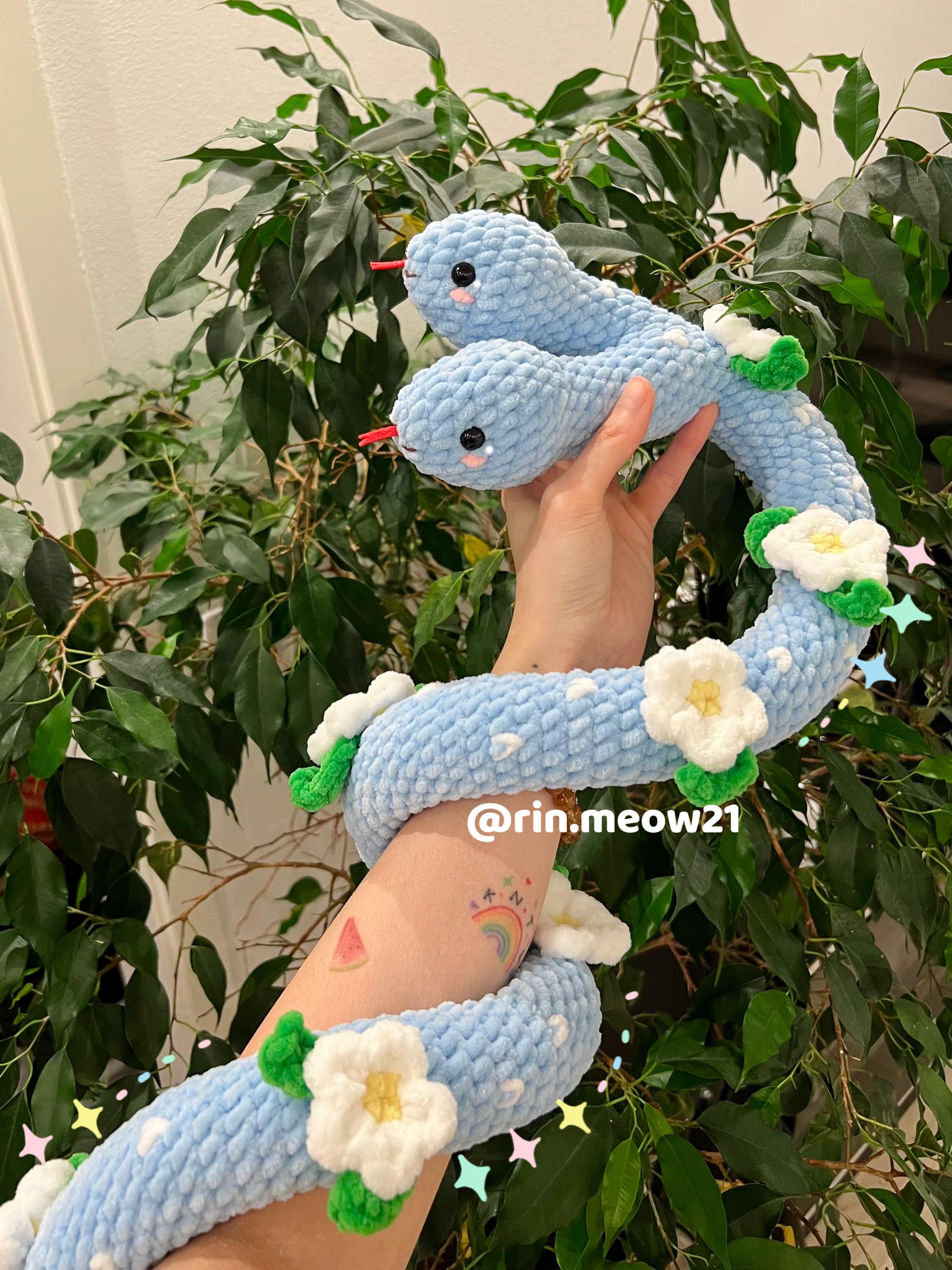 36 Snake Crochet Patterns to Stitch: Amigurumi, Plush, No-Sew, and Giftable Designs 12 4in1 Crochet Pattern Two head snake