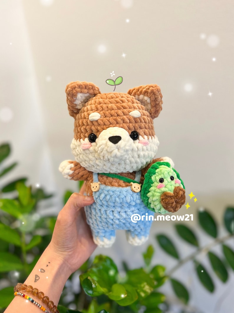 Patron au crochet Shiba le chien mignon image 1