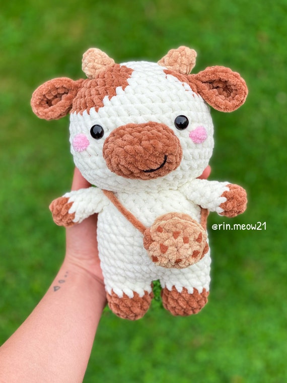 Cow Crochet Beginner KIT Mini Cow Learn to Crochet Amigurumi DIY