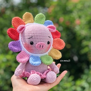 Crochet Pattern Hana our babi piggy PDF/ENG image 1