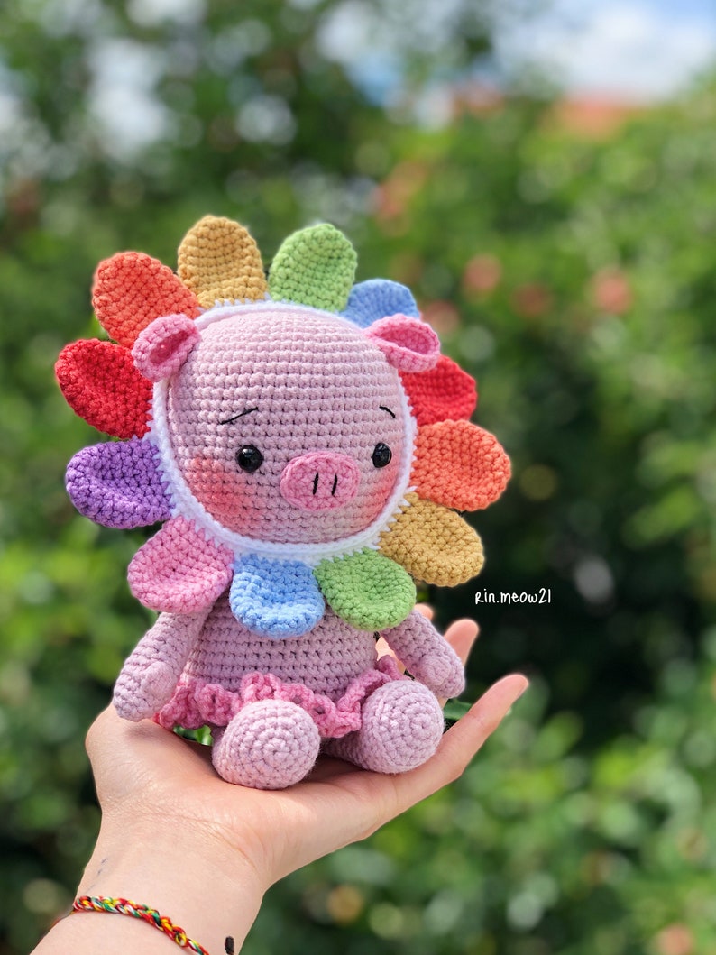 Crochet Pattern Hana our babi piggy PDF/ENG image 1