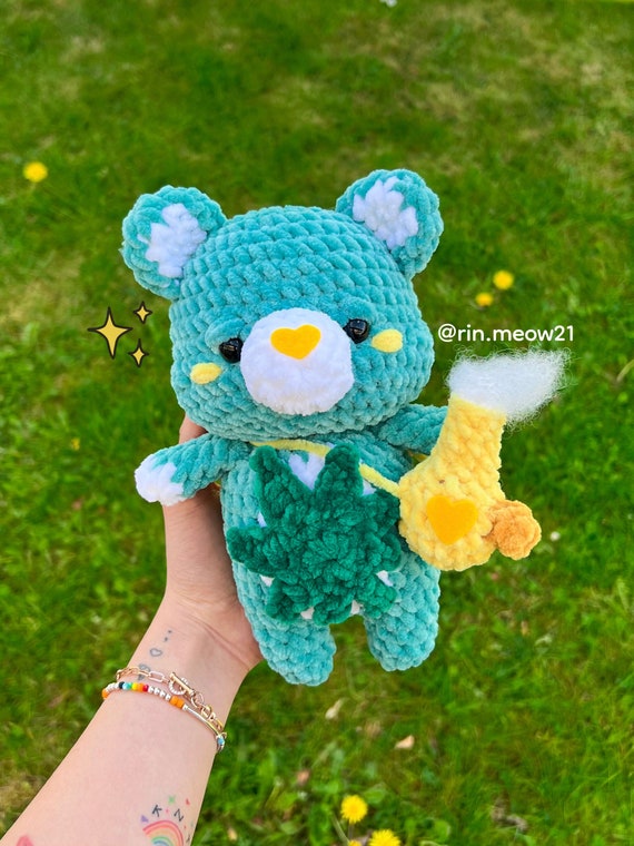 Crochet Pattern Hihi the Bear Smoking Bear Green Bear - Etsy