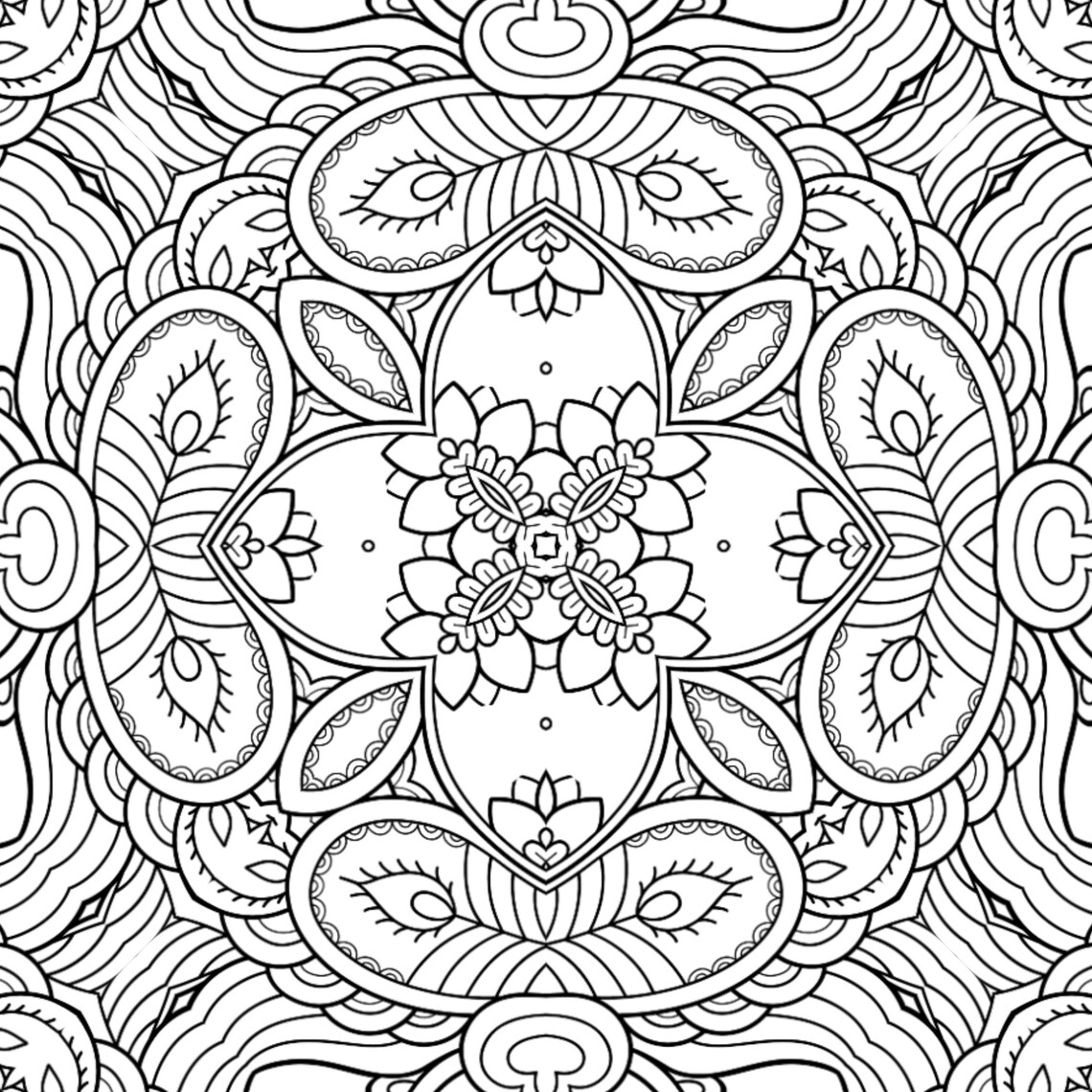 30 Mandala Coloring Pages - Etsy