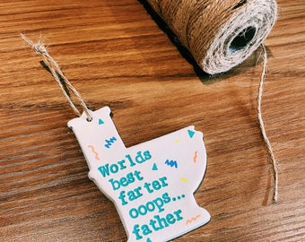 Handmade novelty Father’s Day clay dish gift present