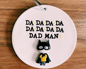 Handmade novelty clay hero dad Father’s Day gift