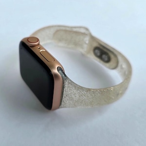 Shiny Glitter Wristband Narrow Design Watch Bands for Apple Watch 10, 9, 8, 7, 6, 5, 4, 3, 2, 1, and SE