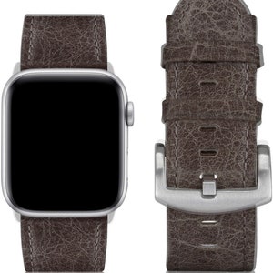 Leather Band for Apple Watch Series 10, 9, 8, 7, 6, 5, 4, 3, 2, 1, and SE for 42mm/44mm/45mm/49mm watch cases only