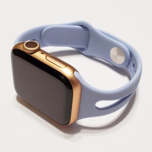 Soft Silicone Wristband Narrow Watch Band for Apple Watch 9, 8, 7, 6, 5, 4, 3, 2, 1, and SE for all models