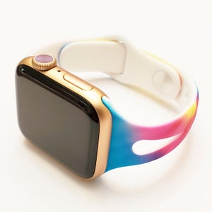 Multicolor Print Silicone Apple Watch Band | 38/40/41mm for all Series