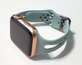 Soft Silicone Wrist Band Sports for Apple Watch Series 11, 10, 9, 8, 7, 6, 5, 4, 3, 2, 1, and SE
