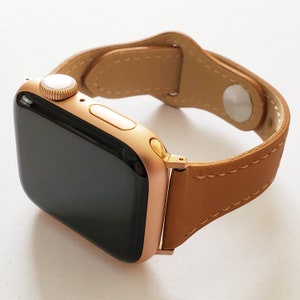 Leather Band for Apple Watch Series 6, 5, 4, 3, 2, 1, and SE for 38/40mm watch cases only