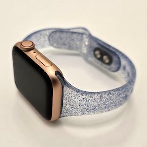 Shiny Glitter Wristband Narrow Design Watch Bands for Apple Watch 10, 9, 8, 7, 6, 5, 4, 3, 2, 1, and SE