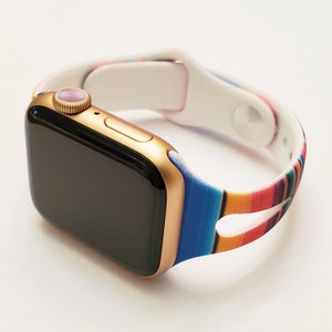 Multicolor Print Design Wristband | Watch Bands for Apple Watch 9, 8, 7, 6, 5, 4, 3, 2, 1, and SE | fits 38mm/40mm/41mm watch case size only