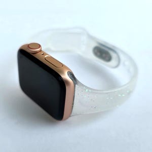 Shiny Glitter Wristband Narrow Design Watch Bands for Apple Watch 10, 9, 8, 7, 6, 5, 4, 3, 2, 1, SE