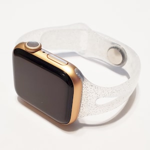 Shiny Glitter Wristband Narrow Design Watch Bands for Apple Watch 9, 8, 7, 6, 5, 4, 3, 2, 1, SE