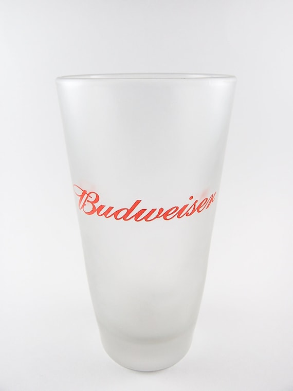 Vintage Budweiser Beer Glass - 16 Oz American Shaker Pint - 6,75" - Frosted  - USA - Etsy