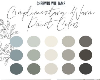 Sherwin Williams Complimentary Warm Paint Color Palette - Professional Paint Scheme Color Selection