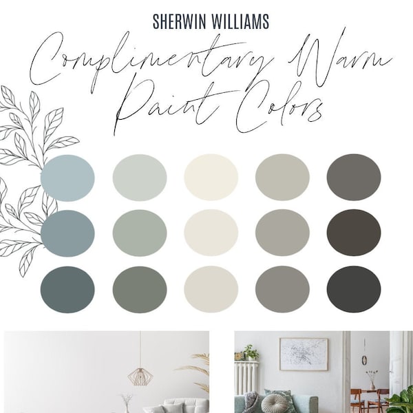 Sherwin Williams Kostenlose Warm Paint Farbpalette - Professionelle Farbauswahl