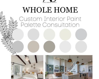 CUSTOM Whole Home Interior Paint Color Consultation - Interior Designer Selected - Home Paint Selections